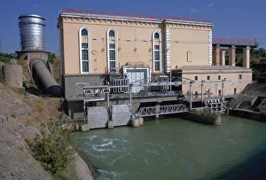 Hydroelectricity Prints: Hydroelectric power station near Tashkent