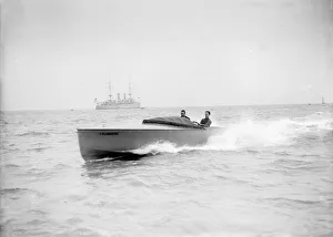 The hydroplane Columbine under way. Creator: Kirk & Sons of Cowes