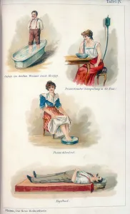 Hydrotherapy treatments, c1902