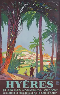 Railroad Prints: Hyeres, c1930. Creator: Broders, Roger (1883-1953)