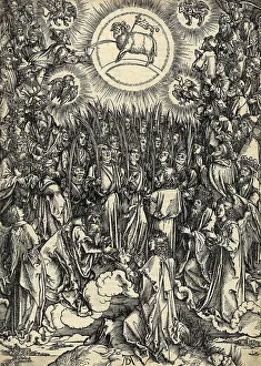 The hymn in adoration of the lamb. From Apocalypsis cum Figuris, 1498