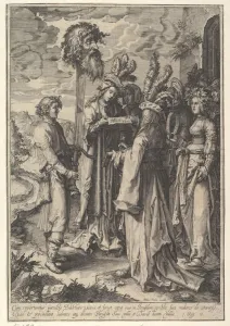 Hymn Prints: The Hymn of the Daughters of Israel and David (copy). n. d. Creator: Jan Saenredam