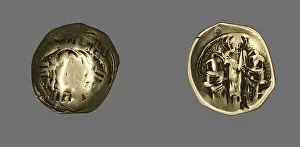 Coinage Collection: Hyperpyron (Coin) of Andronicus II Palaeologus and Michael IX, 1282-1328. Creator: Unknown