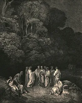So I beheld united the bright school of him the monarch of sublimest song, c1890