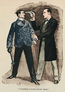 I Clapped A Pistol To His Head, 1892. Artist: Sidney E Paget
