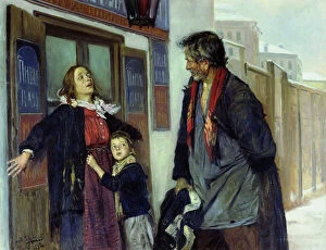 I don't let in!, 1892. Artist: Makovsky, Vladimir Yegorovich (1846-1920)