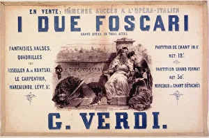Verdi Prints: I due Foscari (The Two Foscari). Opera in three acts by Giuseppe Verdi, Paris, 1870-1875