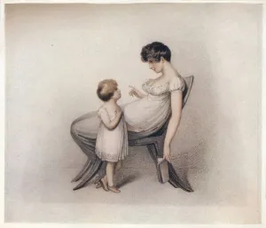 I Could Not Learn My Book Mama, c1810. Artist: Adam Buck