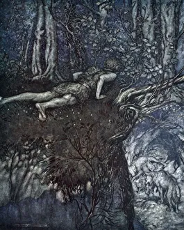 Rackham Prints: And there I learnt what love was like, 1924. Artist: Arthur Rackham