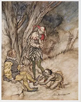 20th Gallery: I ll kiss they foot: I ll swear myself thy subject, illustration from The Tempest, 1926