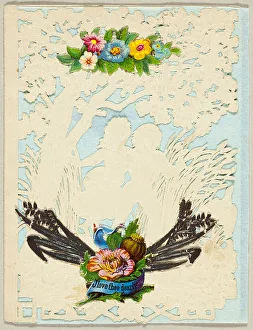 Valentines Card Prints: I Love Thee Dearly (Valentine), 1850/59. Creator: Unknown