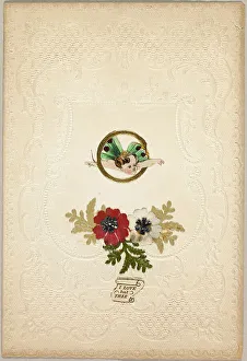 Valentines Card Prints: I Love but Thee (Valentine), c.1840. Creator: Unknown