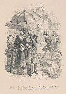 Jean Ignace Isidore Gerard Collection: I was in too much need of an omnibus, but as soon as it starts raining