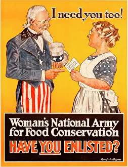 Political Agitation Prints: I Need You Too!, 1917-1918. Creator: Grossman; Ronouf (active ca 1917-1918)