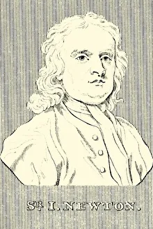 Mathematics Collection: I. Newton, (1642-1727), 1830. Creator: Unknown