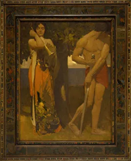 Ignoring Prints: I Piped But Ye Would Not Dance, c. 1907-1929. Creator: Arthur Frank Mathews