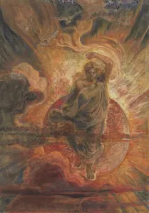 And I saw an angel standing in the sun. (Revelation 19:17), 1910. Creator: Stock, Henry John (1853-1930)