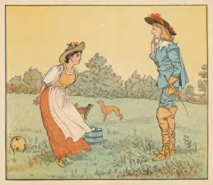 Book Illustration Gallery: Then I can t marry you, my pretty maid!, c1882. Creator: Randolph Caldecott