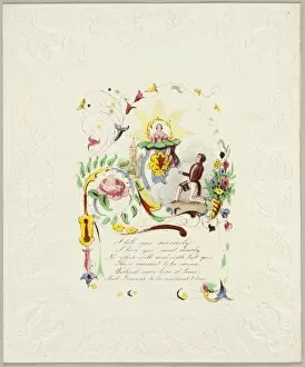 Pledge Gallery: I Tell You Sincerely (Valentine), c. 1840. Creator: George Kershaw