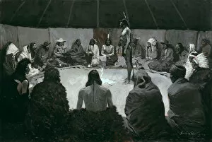 Teepee Gallery: I Will Tell the White Man, c. 1900. Creator: Frederic Remington