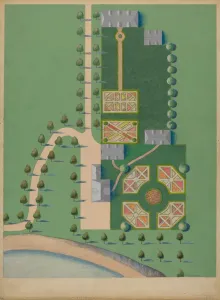 Goldbaum Meyer Prints: I. Tiebout Estate, c. 1936. Creator: Meyer Goldbaum
