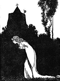 Silhouette Collection: I Must Venture to the Churchyard, c1930. Artist: W Heath Robinson