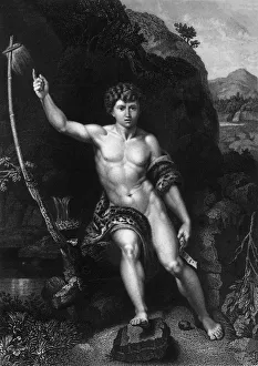 Wilderness Prints: I am the voice of one crying in the wilderness, 19th century. Creator: W Holl