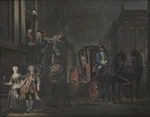 Ibant qui poterantt (Those who could, walked; those who could not, fell), c1720-1750. Creator: Cornelis Troost
