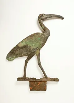 Wading Bird Prints: Ibis Processional Standard (image 2 of 2), 664-525 B.C.. Creator: Unknown