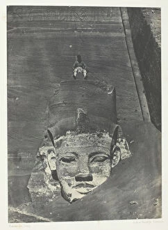 Colossus Gallery: Ibsamboul, Colosse Occidental Du Spéos De Phrè;Nubie, 1849 / 51, printed 1852