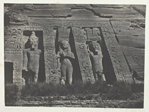 Pharaoh Collection: Ibsamboul, Partie Septentrionale Du Speos D Hathor;Nubie, 1849 / 51, printed 1852