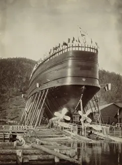 Armstrong And Company Prints: Ice-Breaking Ferry Baikal, 1899