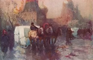 Paolo Gallery: Ice Carrying in Moscow, c19th century. Artist: Paolo Sala