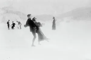 Ice-dancing, St. Moritz, between c1910 and c1915. Creator: Bain News Service