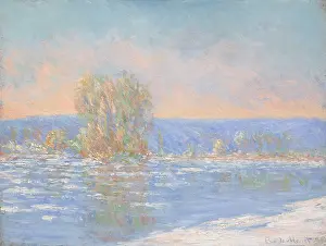 Spring Landscape Prints: Ice drift, Bennecourt, 1893. Creator: Monet, Claude (1840-1926)