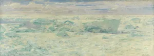 Ice Floes in the Arctic Ocean, 1895. Creator: Otto Sinding