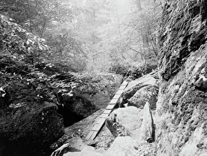 Massachusetts North America Prints: The Ice Glen, Stockbridge, Mass. c.between 1910 and 1920. Creator: Unknown