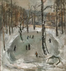 Skater Prints: Ice Hill, 1933