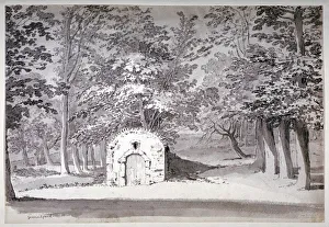 Ice House Prints: An ice house or conduit in Greenwich Park, London, 1772. Artist: Samuel Hieronymus Grimm