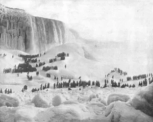 Frosty Prints: Ice Mountain, Niagara, New York State, USA, c1900. Creator: Unknown