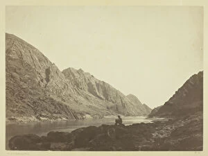 Colorado River Gallery: Iceberg Cañon, Colorado River, Looking Above, 1871. Creator: Tim O'Sullivan