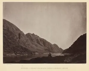Iceberg Canyon, Colorado River Looking Above, c. 1871. Creator: Timothy H. O Sullivan (American