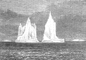Albany Duke Of Prints: Icebergs seen by Prince Leopold on his passage to Canada, 1880. Creator: Unknown