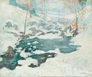 Icebound, c. 1889. Creator: John Henry Twachtman