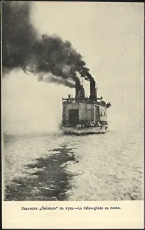 Black Smoke Prints: The icebreaker Baikal is on its way