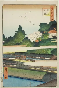 Ichigaya Hachiman Shrine (Ichigaya Hachiman), from the series “One Hundred Famous... 1858. Creator: Ando Hiroshige