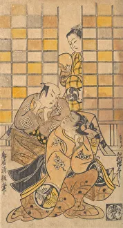 Nidaime Ichikawa Danjuro Prints: Ichikawa Danjuro II as Kanto Koroku and Yamamura Ichitaro as Oichi, ca. 1721