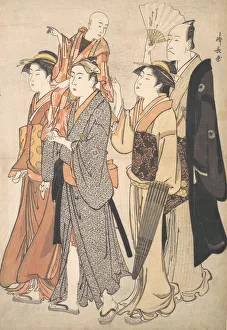 Ichikawa Danjuro V and His Family, 1782. Creator: Torii Kiyonaga