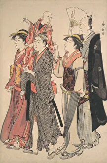 Ichikawa Danjuro V and His Family, 1782. Creator: Torii Kiyonaga