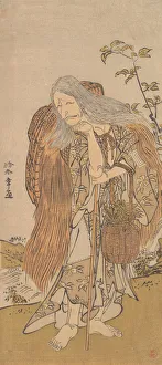 Ichikawa Danjuro V in the Role of Shiromasu-baba, 12th month, 1786. Creator: Shunsho Ichikawa Danjuro V in the Role of Shiromasu-baba, 12th month, 1786. Creator: Shunsho